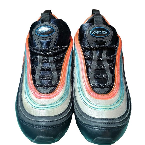 Nike Air Max 97 BLK/ Reflect Silver-Blue Lagoon Cl1503-001 US 8.5 main image 6